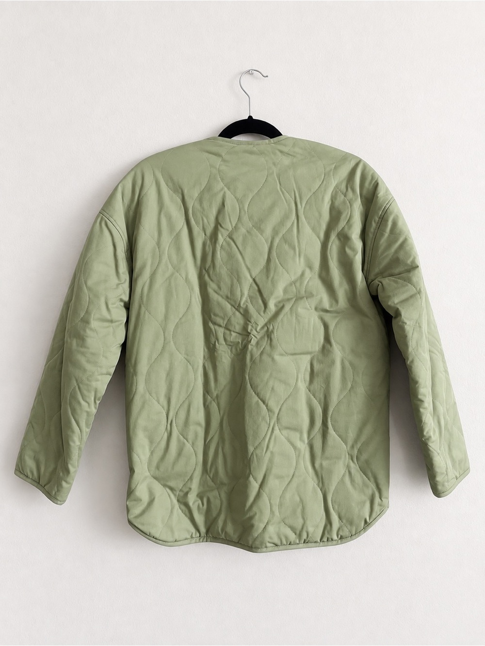 SEZANE Reversible Farel Jacket in Light Olive Green Size 34 Size 2 - Picture 8 of 14
